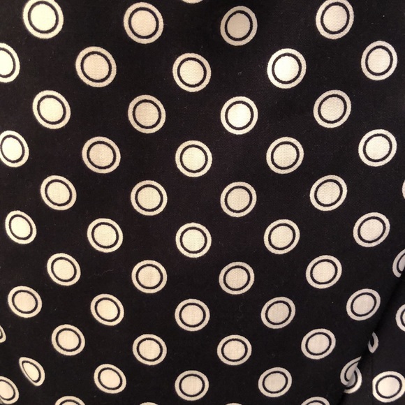 Esprit Navy & White Polka dotted Tailored Mini dress ~ size 3/4 - Picture 2 of 10